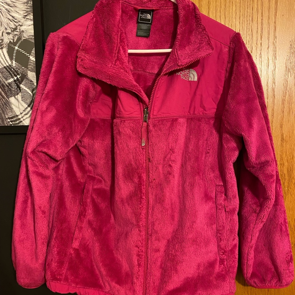 Pink North Face zip up